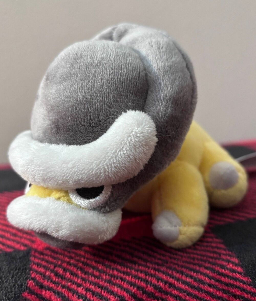 2021 Pokemon Center Fit Sitting Cuties Shieldon Plush Dino Fossil Sinnoh 6"